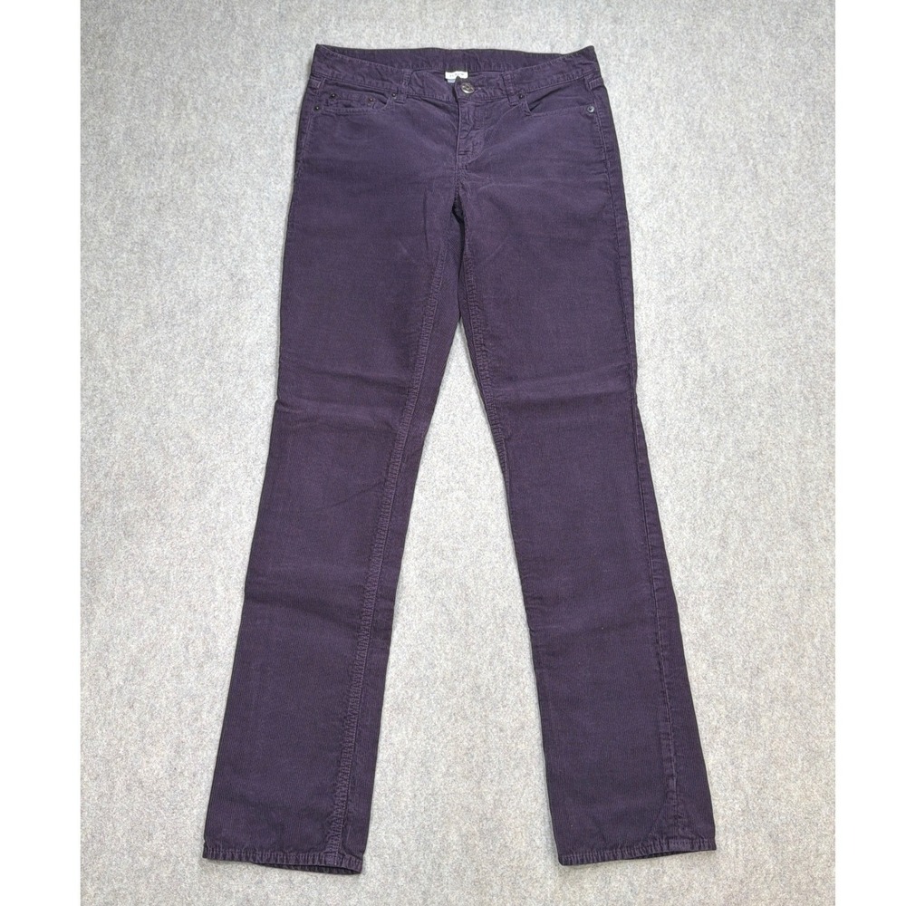 J.Crew Corduroy Pants Womens 26R Y2K Wine City Fit Preppy Dark Academia Ivy